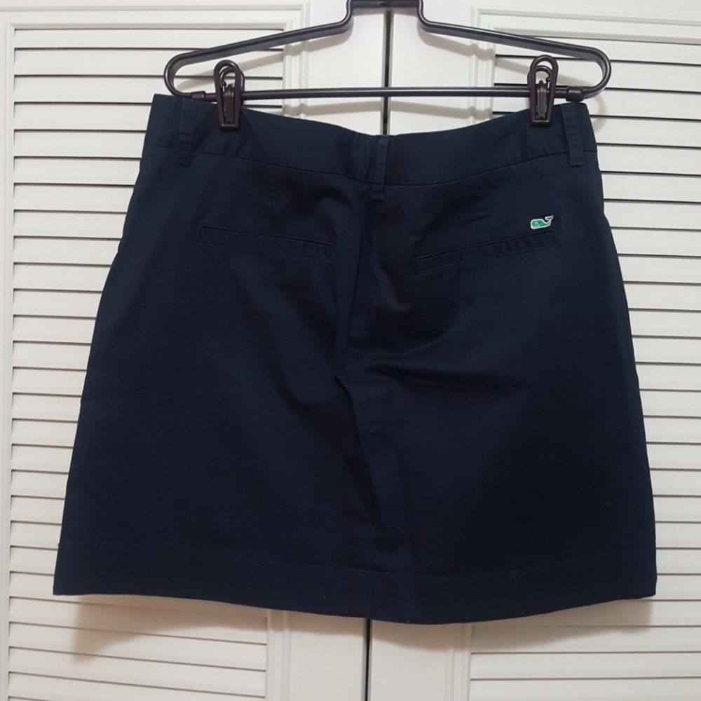 Vineyard Vines Navy Mini Skirt - Picture 2 of 3